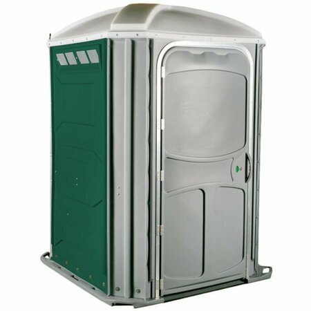 POLYJOHN PH03-1003 Comfort XL Evergreen Wheelchair Accessible Portable Restroom - Assembled 621PH031003